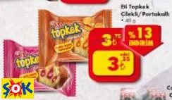 ETİ TOPKEK ÇİLEKLİ/PORTAKALLI 40 G